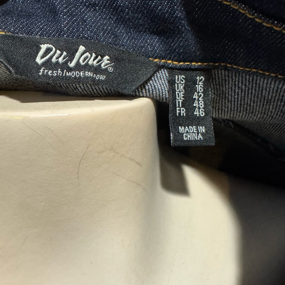 Peplum Jean Jacket size 12 women’s size 12 - Picture 3 of 4